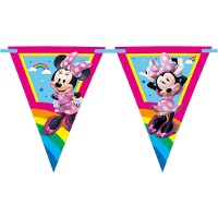 Minnie Regenbogen-Wimpel
