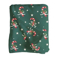 Decke mit Zuckerstangenmotiv, 1,50 x 1,25 m