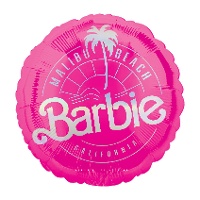 Barbie-Folienballon mit Malibu-Logo, 43 cm