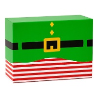 Geschenkbox für Süßigkeiten, Elfendesign, 18 x 13,5 x 7,5 cm - Decora