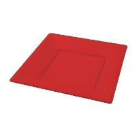 23 cm bunte Kunststoffteller - 5 Stk.