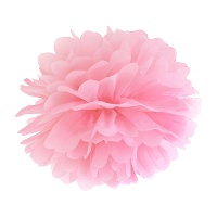 Runder Pompon-Anhänger 35 cm - 1 Stk.