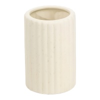 Zahnbürstenhalter mit Streifenrelief - Naturton