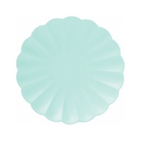 Meri 18 cm runde kompostierbare Teller - 8 Stück