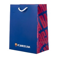 Geschenktasche 40 x 30 x 12 cm Barcelona, blau