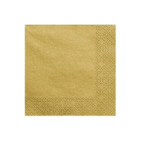 Metallic-Servietten 16,5 x 16,5 cm - 20 Stück