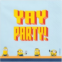 Minions-Servietten 16,5 x 16,5 cm - 20 Stück