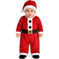 Weihnachtsmann Kostüm für Baby