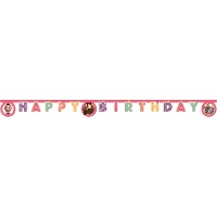 Happy-Birthday-Girlande mit Masha y el Oso