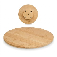 Drehbare runde Bambus-Servierplatte Ø 30 cm - ideal für Snacks