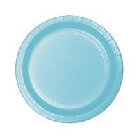 17,4 cm bunte Pappteller - 8 Stück.