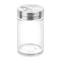 Runder Salzstreuer aus Glas