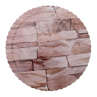 Tortenboden 25 x 25 x 0,3 cm rund im Design - 1 Stück
