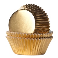 Metallisierte Cupcake-Kapseln, 4,8 cm - House of Marie - 24 Stück