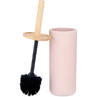 Toilettenbürstenhalter aus Harz und Holz - 1 Stück.