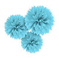 Pom pom pom Anhänger - 3 Stk.