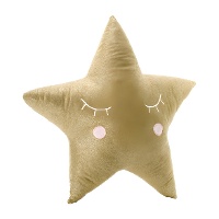 Goldener Stern Kuscheltier - 38 x 38 cm