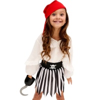Piraten-Set mit Rock und Haarband