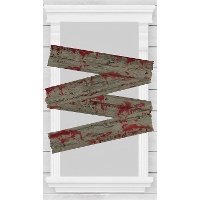 Wanddekoration aus Kunststoffplatten 68,5 X 12,7 cm - 4 Stück.