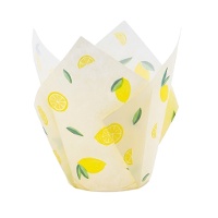 Papier-Tulpenkapseln für Zitronenmuffins - PME - 24 Stück.