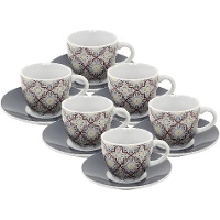 Espressotasse 90 ml im Zementfliesen?Design - 6 Stück