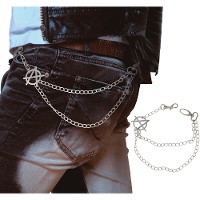 Punk-Hosenkette mit Anarchie-Symbol