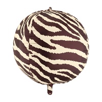 Orbz-Ballon mit Zebramuster, 50 cm