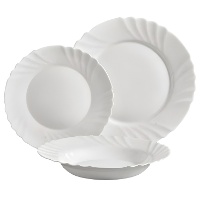 Geschirrset mit Relief - 18 Teile