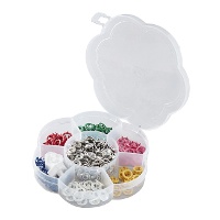 0,8 cm Druckknöpfe mit Blumenkasten - Prym - 60 Paar