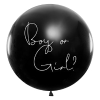 Riesen-Latexballon Junge oder Mädchen mit Konfetti 1 m - PartyDeco - 1 Stück