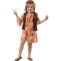 Hippie Love Power Kostüm für Mädchen