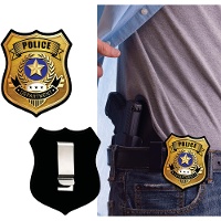 Polizei-Abzeichen mit Gürtelclip