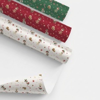 Geschenkpapier mit Elfen, 200 x 70 cm - 1 Stück