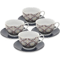 Tasse 220 ml im Fliesen?Design - 4er?Set