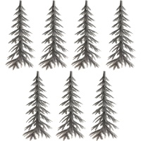 Tannenbaum Tortenaufleger 8,5 cm - Dekora - 144 Stück