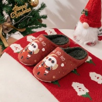 Weihnachtsmann-Hausschuhe, Größe 31-34 - 1 Paar
