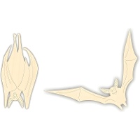 Fledermäuse Spanplatte - Artis Dekor - 2 Stück